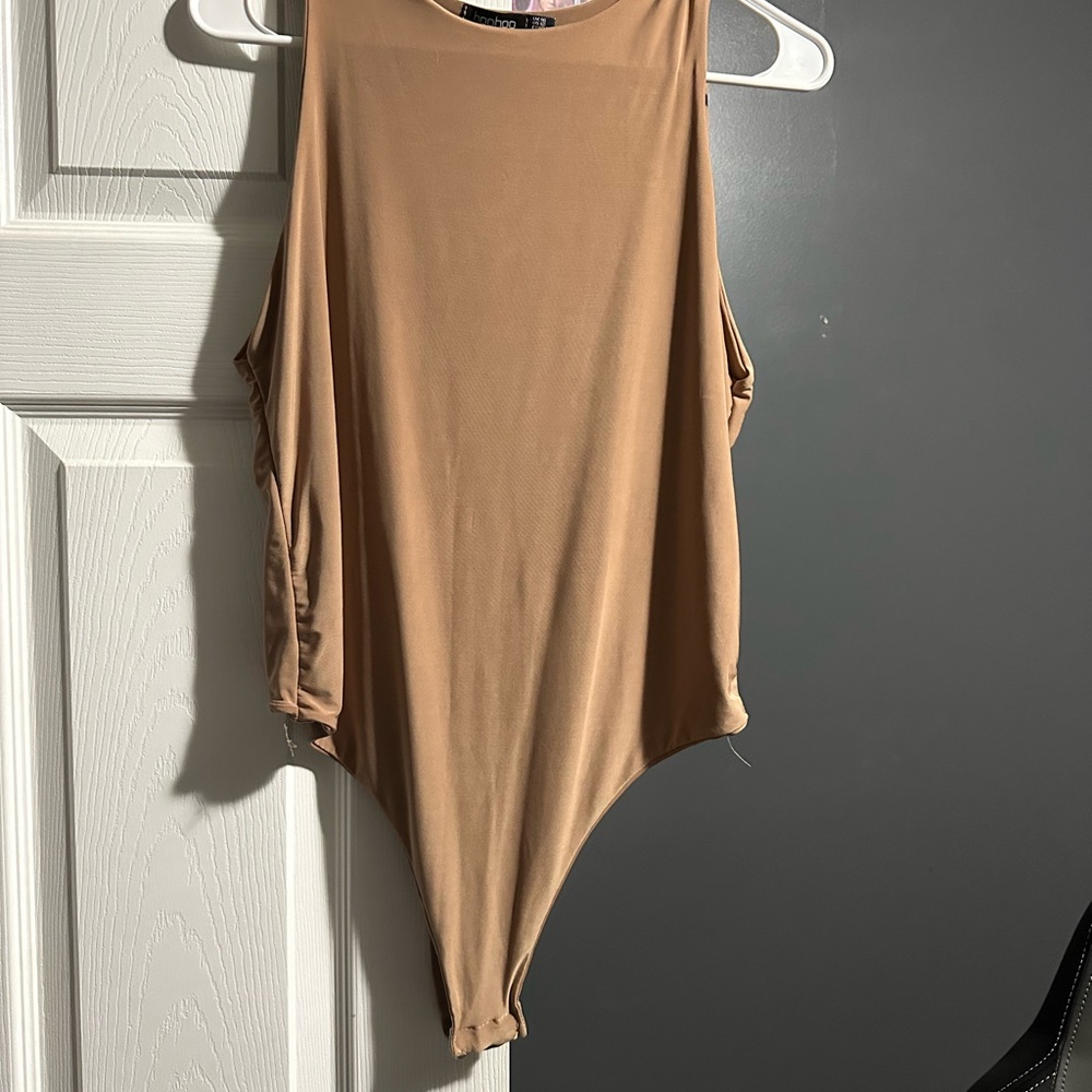 Tan Sleeveless Bodysuit